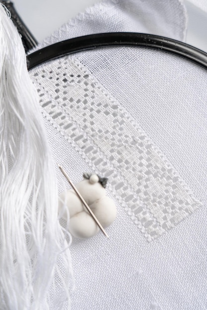 Zestaw haftowanych próbek